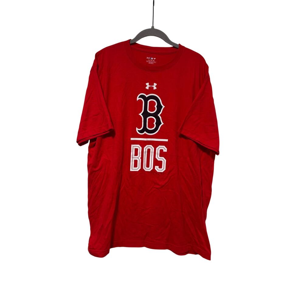 Under Armour Boston Red Sox MLB HeatGear Red Graphic T-Shirt Men’s XL Fanatics - Picture 2 of 8